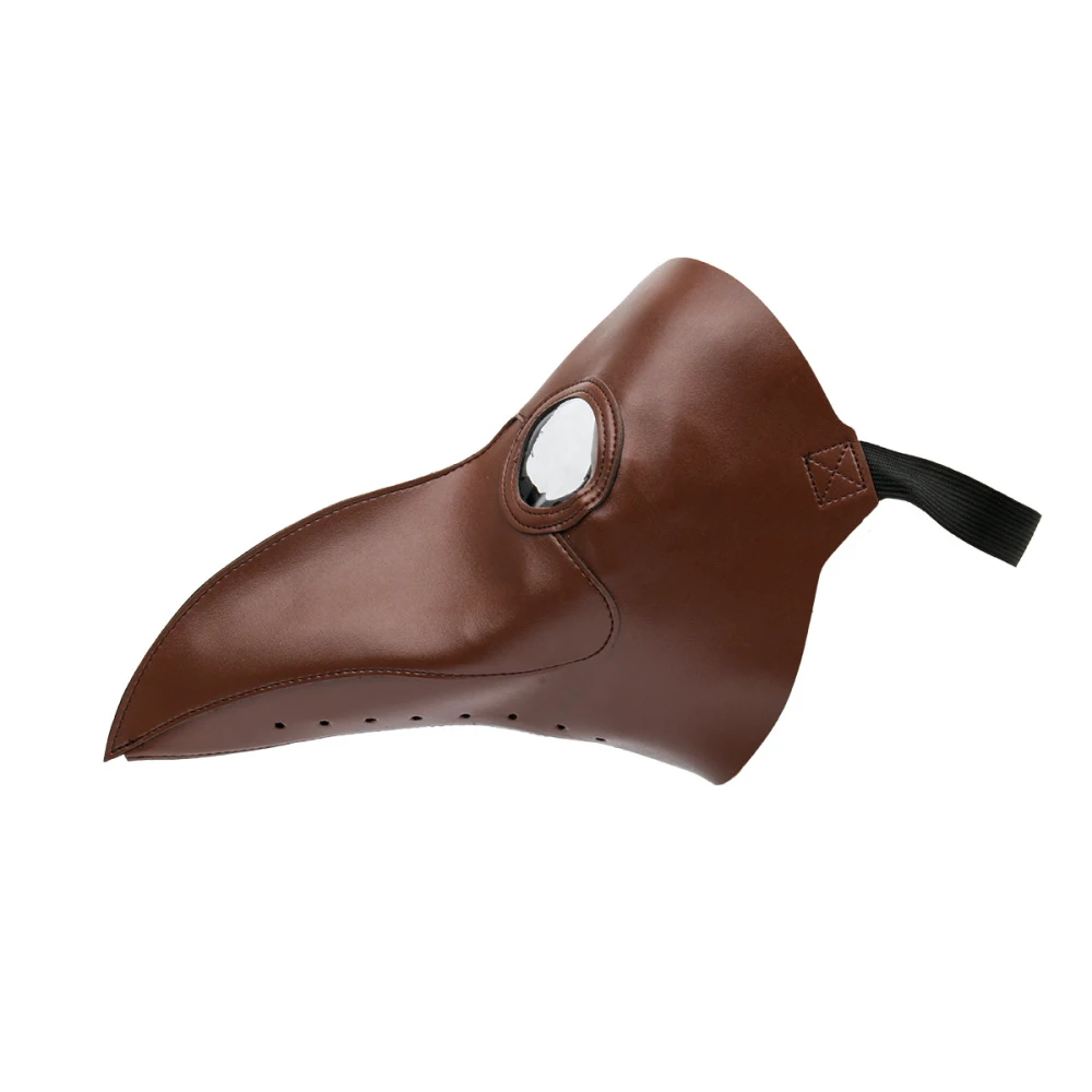 Steampunk Leather Birds Beak Mask Black Death Plague Doctor Schnabel ...