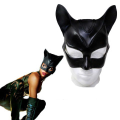 Cat Halle Berry Halloween Mask Kids Woman Latex Half Face Props (Ready To Ship)