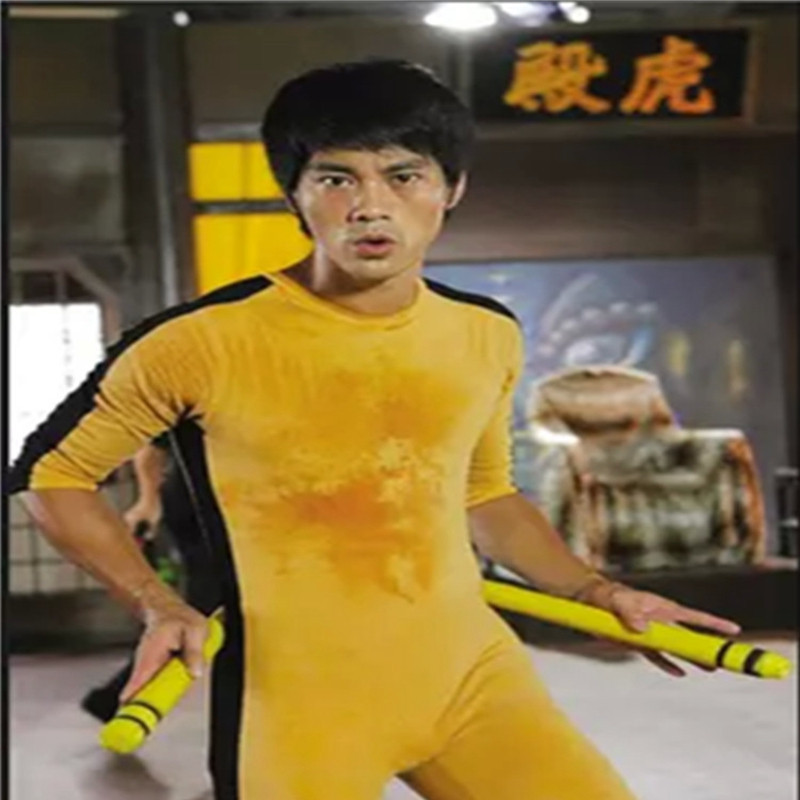 Game Of Death Bruce Lee Cosplay Costume Chinese Kung fu Uniform S M L 3XL In Stock Takerlama