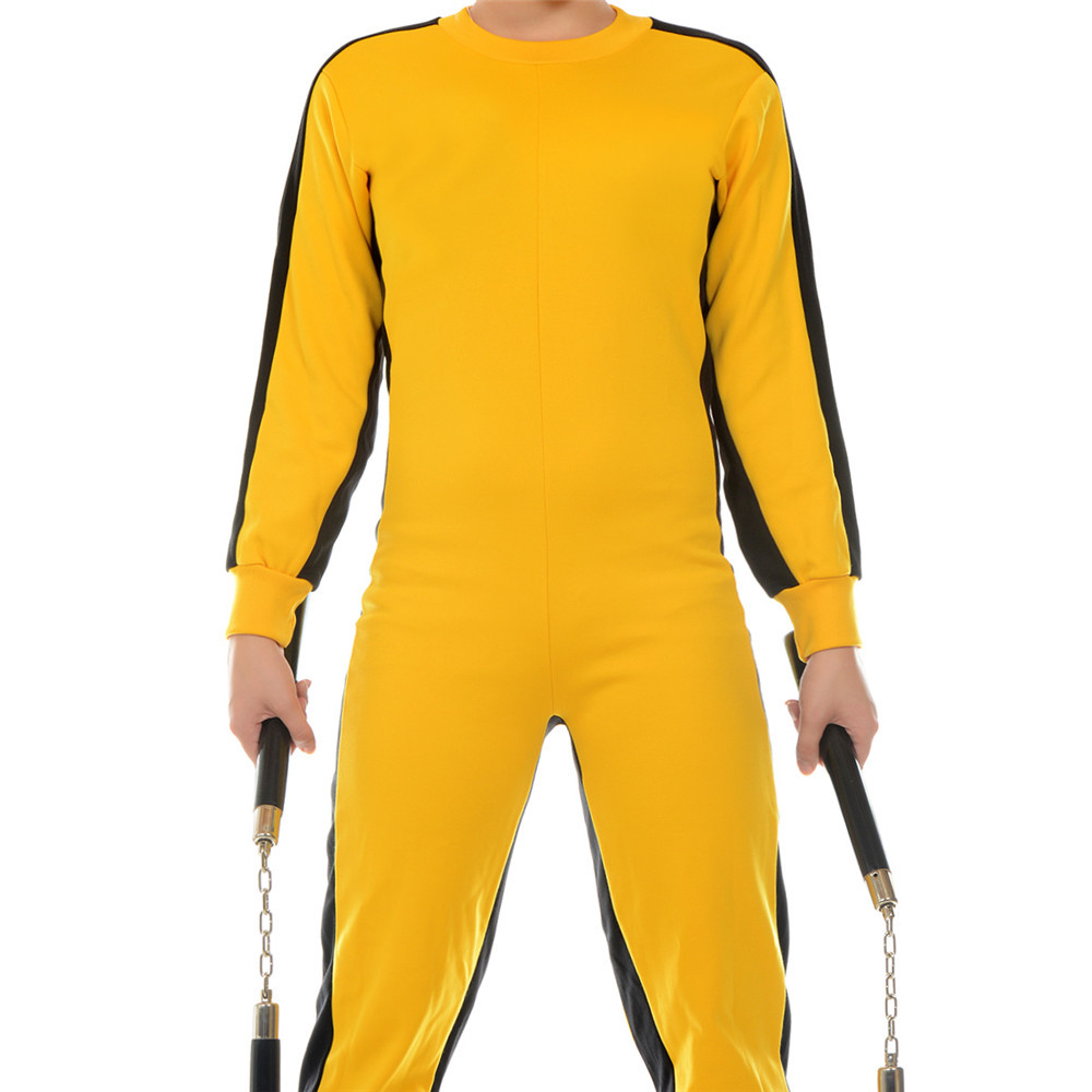 Game Of Death Bruce Lee Cosplay Costume Chinese Kung fu Uniform S M L 3XL In Stock Takerlama