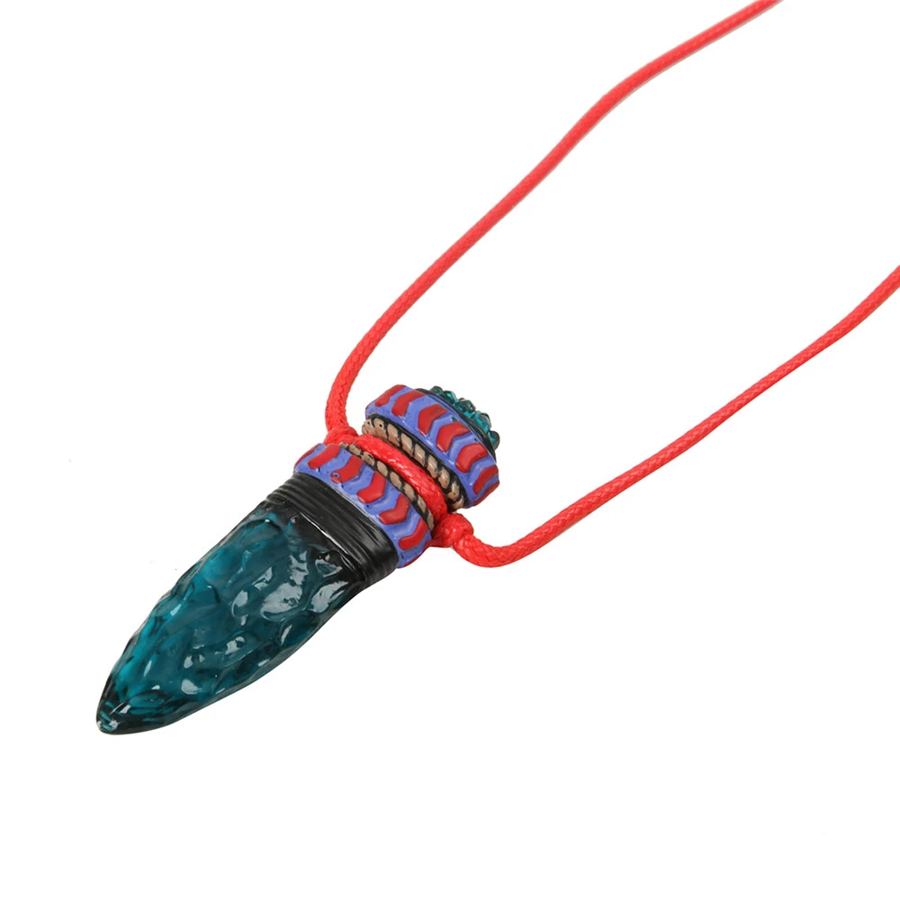 Collana Cosplay Principessa Mononoke – Ciondolo Cabochon In Vetro Con Figura Di Ashitaka, Lega Di Zinco, Regalo Per Fan