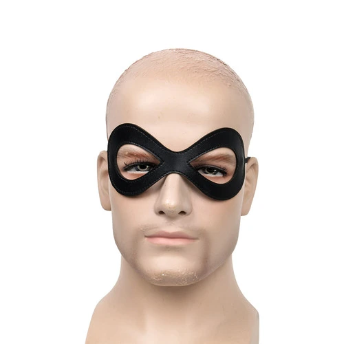 Harley Quinn Black Leather Eye Mask Great Halloween Masquerade Accessory