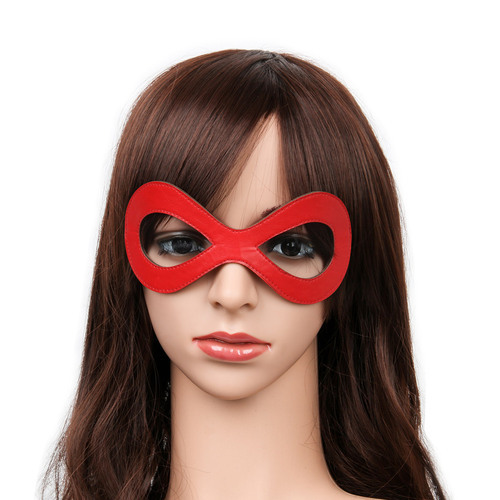 Harley Quinn Black Leather Eye Mask Great Halloween Masquerade Accessory