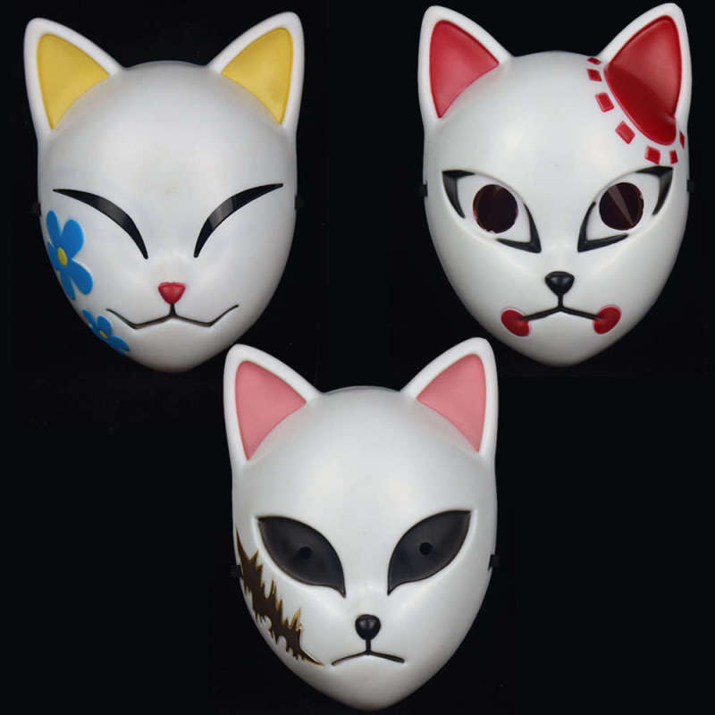 Tanjirou Sabito Makomo Cosplay Face Mask Anime Demon Slayer Kamado