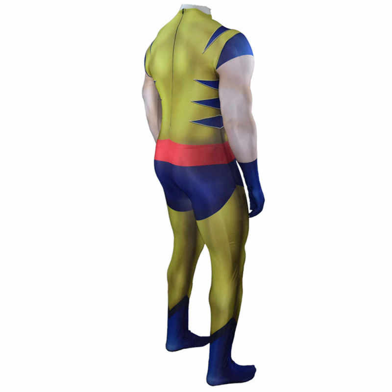 The Wolverine Logan James Howlet Cosplay Yellow Superhero Zentai Suit Movie