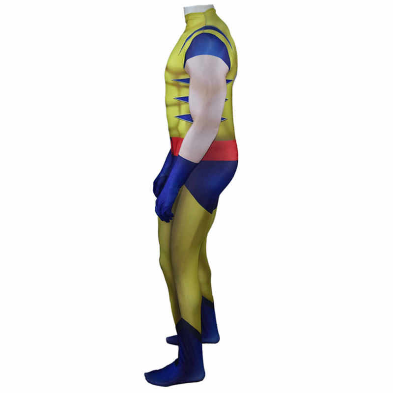 The Wolverine Logan James Howlet Cosplay Yellow Superhero Zentai Suit Movie