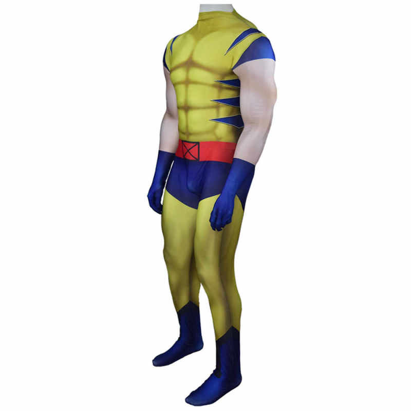 The Wolverine Logan James Howlet Cosplay Yellow Superhero Zentai Suit Movie