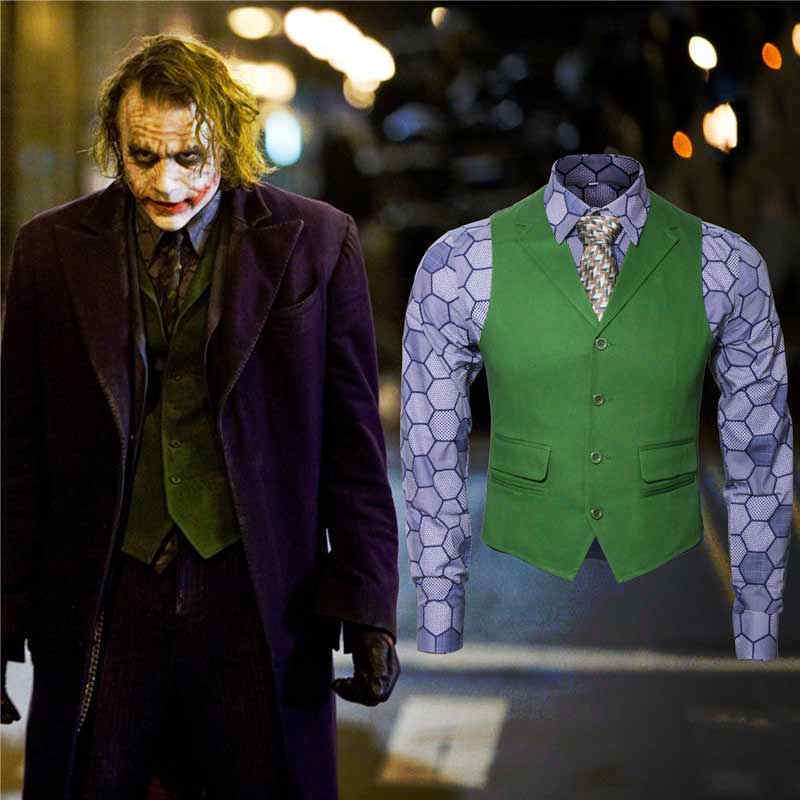 Joker Costume Heath Ledger Batman Dark Knight Arthur Fleck Cosplay Shirt (Ready To Ship) Takerlama™