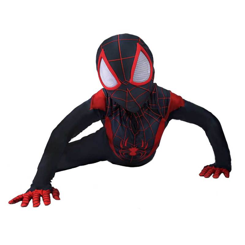 Kids Black Spiderman Cosplay Costume Miles Morales Spider-Man: Into the Spider-Verse