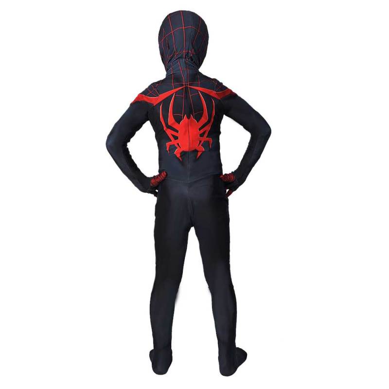 Kids Black Spiderman Cosplay Costume Miles Morales Spider-Man: Into the Spider-Verse