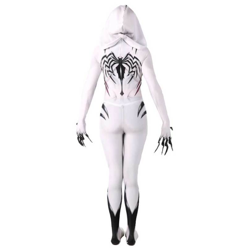 Anti-Gwenom Cosplay Costume Gwen Stacy Venom Zentai Suit Kids Adults