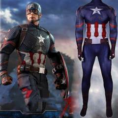 Captain America Cosplay Costume Marvel Avengers Endgame