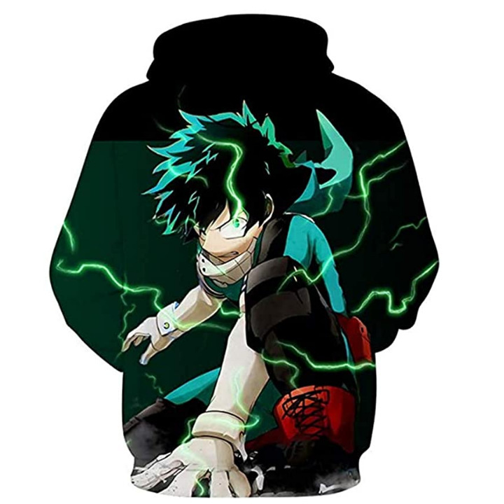 Midoriya Izuku Deku Cosplay Hoodie Anime My Hero Academia