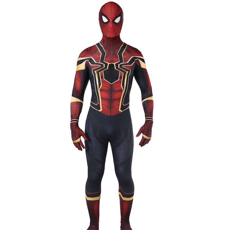 Iron Spider Suit Adult Spiderman Cosplay Costume Avengers: Infinity War Adult Kids