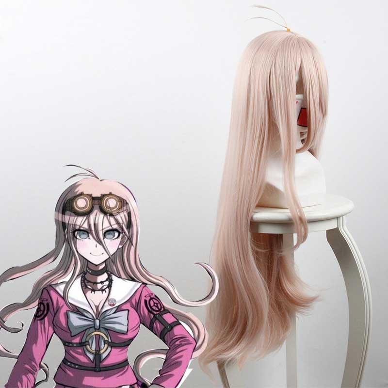 Danganronpa V3: Killing Harmony Iruma Miu Cosplay Wig Long Wavy Synthetic Hair