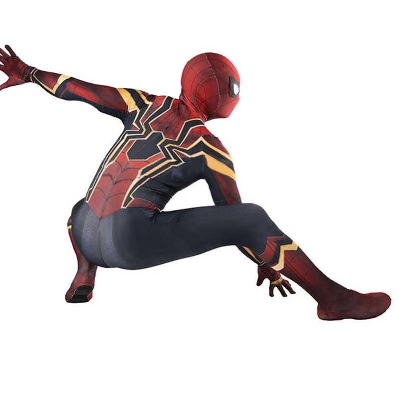 Iron Spider Suit Adult Spiderman Cosplay Costume Avengers: Infinity War Adult Kids