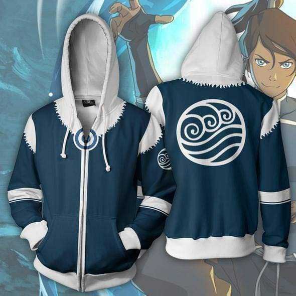 Anime Avatar The Last Airbender Katara Zuko 3D Print Hoodies Jacket-Takerlama