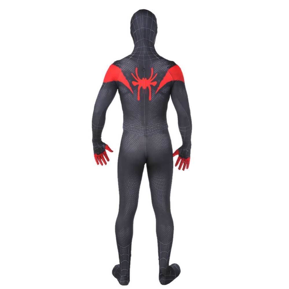 Black Spiderman Miles Morales Halloween Cosplay Costume Adults Kids