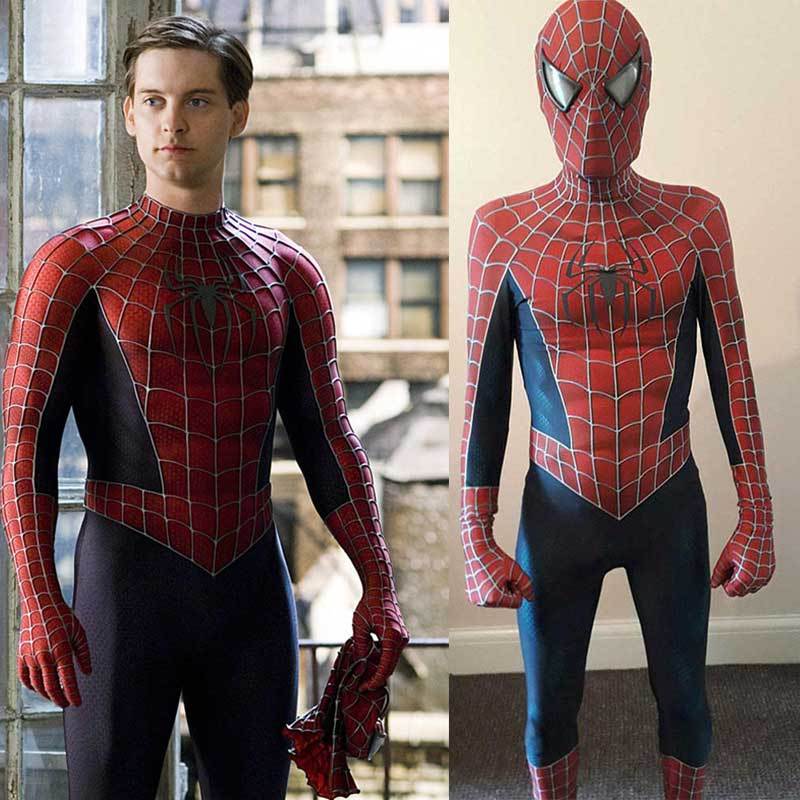 Sam Raimi Spiderman Costume Tobey Maguire Superhero  Suit