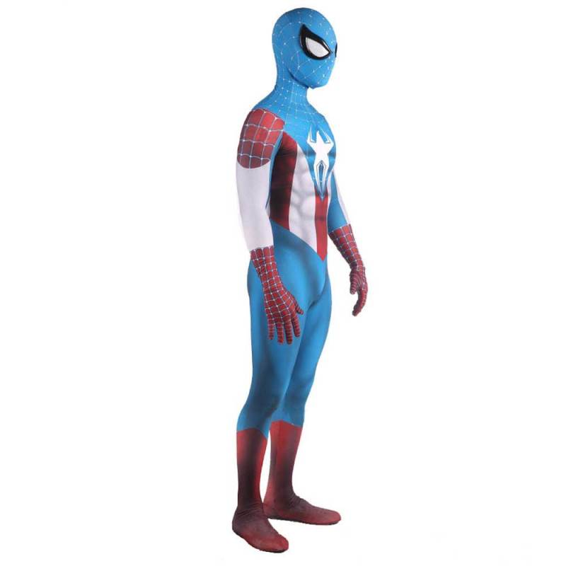 Superhero Captain America Spiderman Cosplay Costume