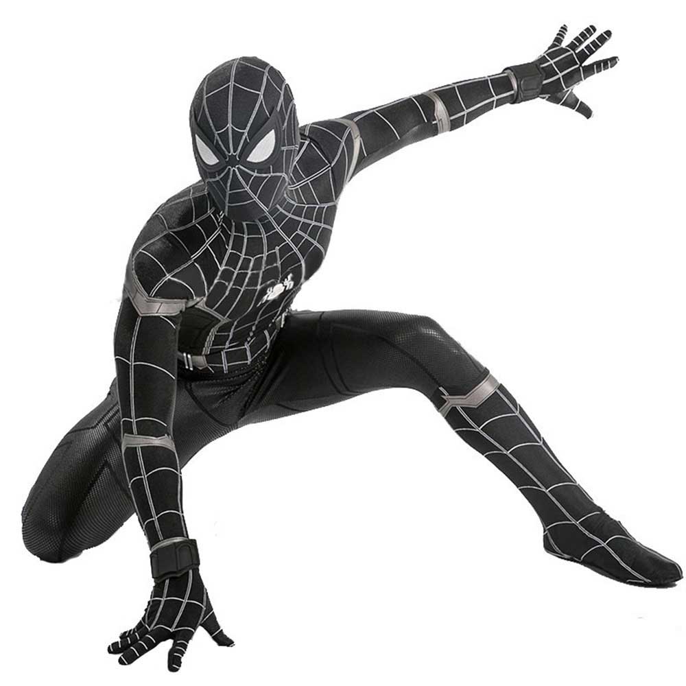 Spider-Man Black Suit Homecoming Superhero Halloween Cosplay