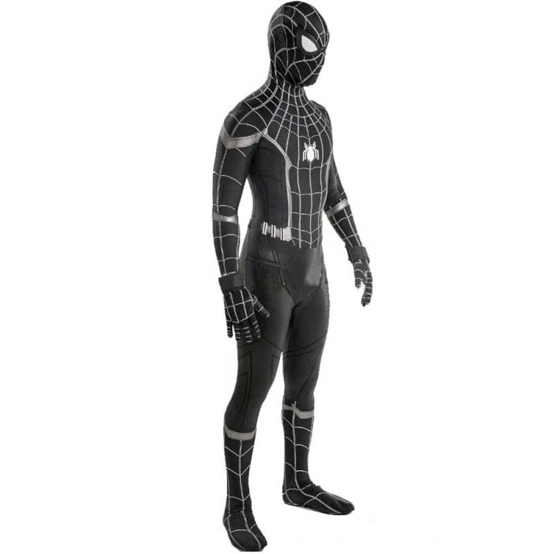 Black Spider-Man Homecoming Superhero Suit Adult Kids