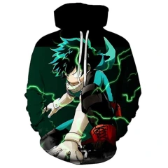 Midoriya Izuku Deku Cosplay Hoodie Anime My Hero Academia