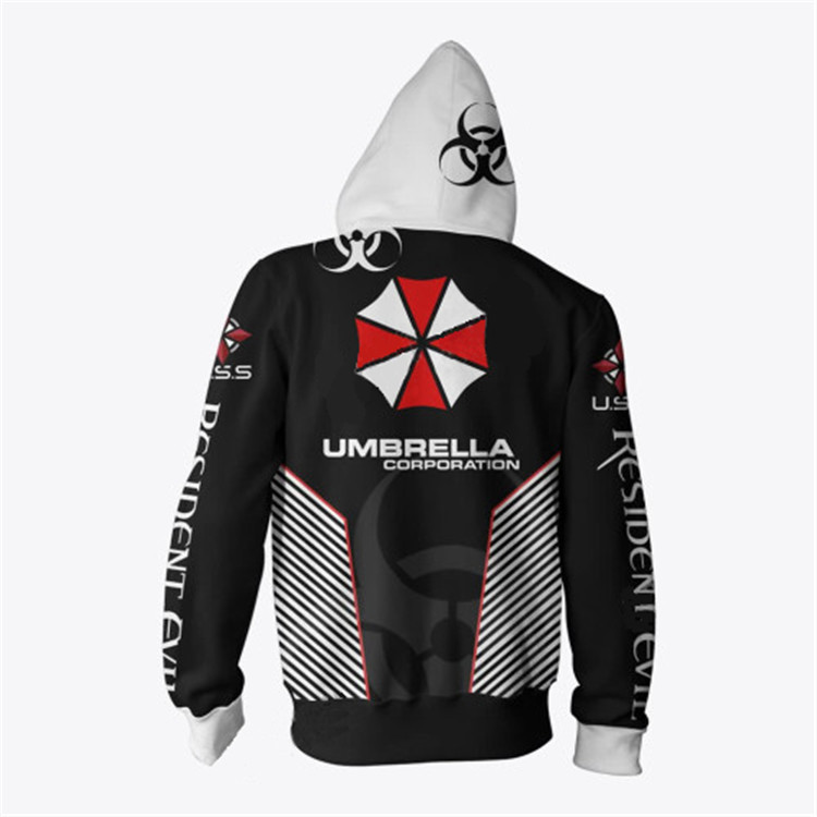 Resident Evil Hoodies Umbrella Corporation Unisex Pullover Sweatshirt