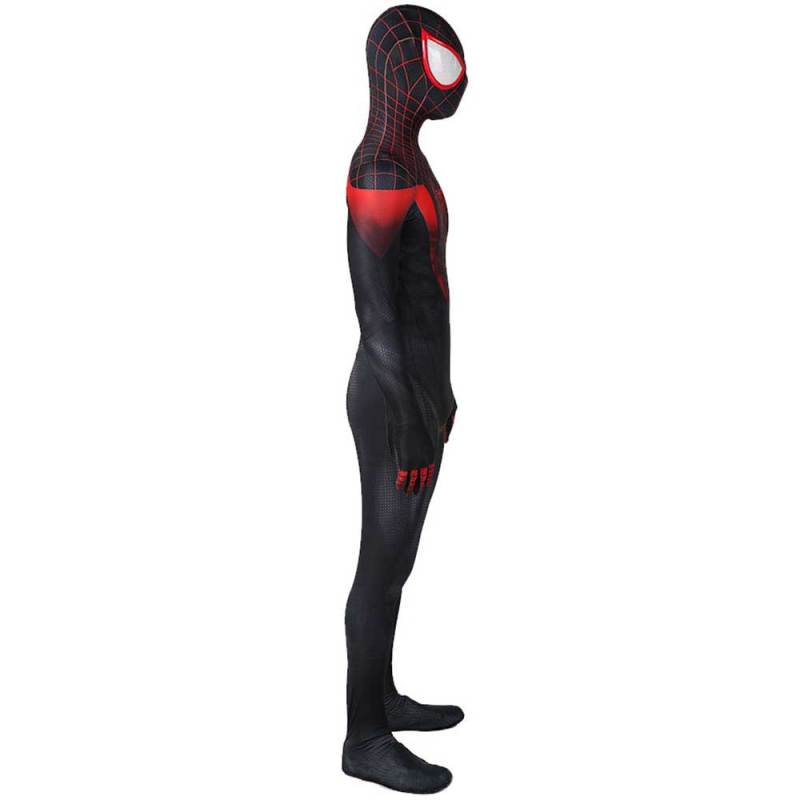 Miles Morales Costume Black Spiderman Cosplay Suit