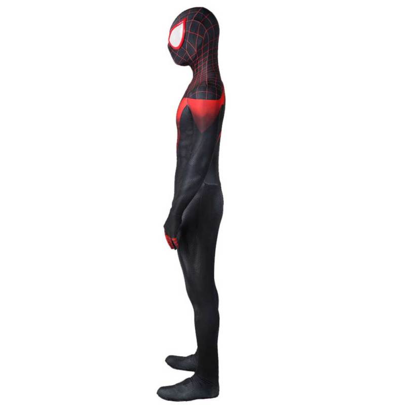 Miles Morales Costume Black Spiderman Cosplay Suit