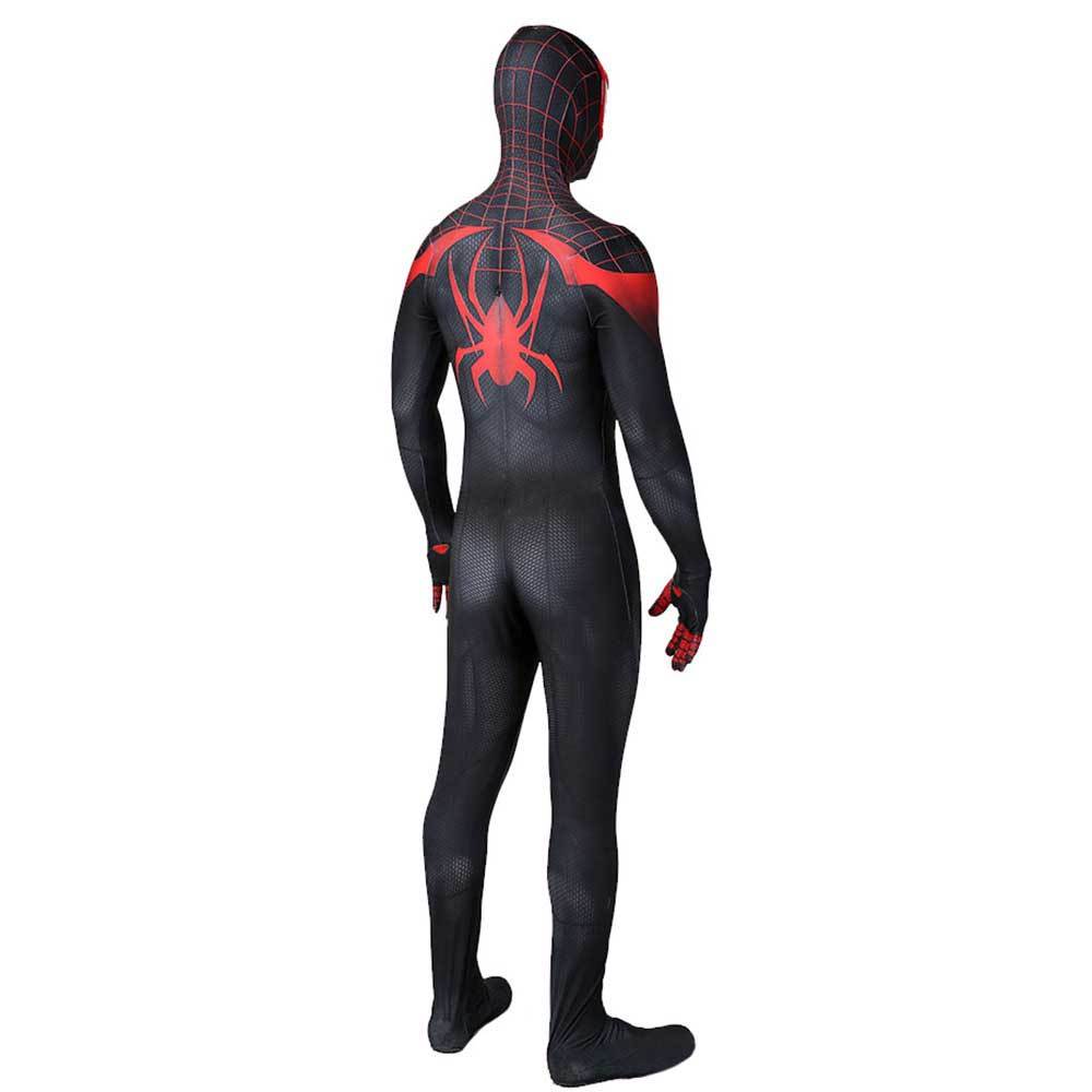 Miles Morales Costume Black Spiderman Cosplay Suit