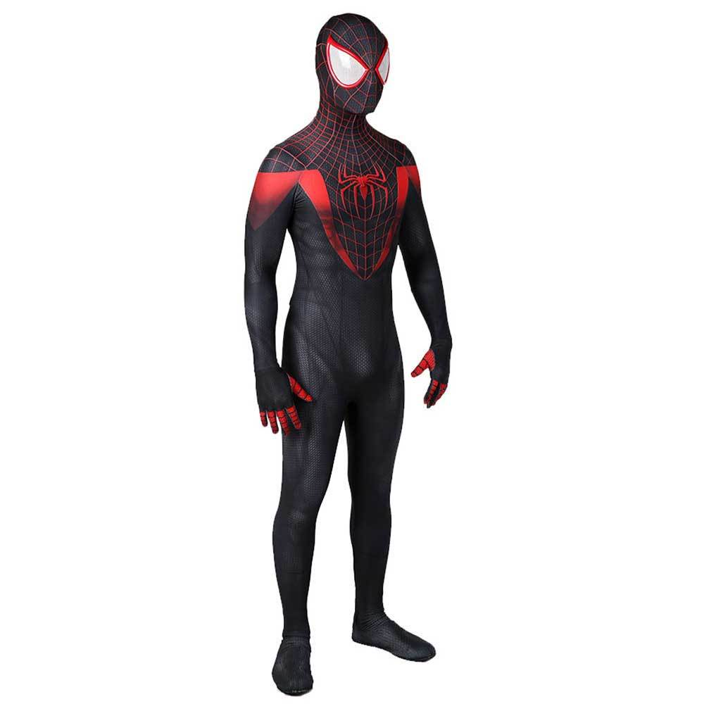 Miles Morales Costume Black Spiderman Cosplay Suit