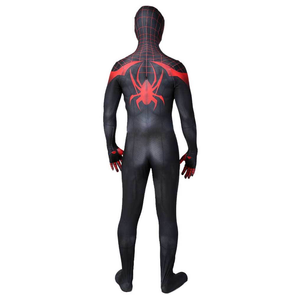Miles Morales Costume Black Spiderman Cosplay Suit