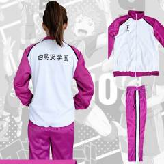 Haikyuu!! Shiratorizawa Academy Volleyball Team Uniform Ushijima Wakatoshi Cosplay