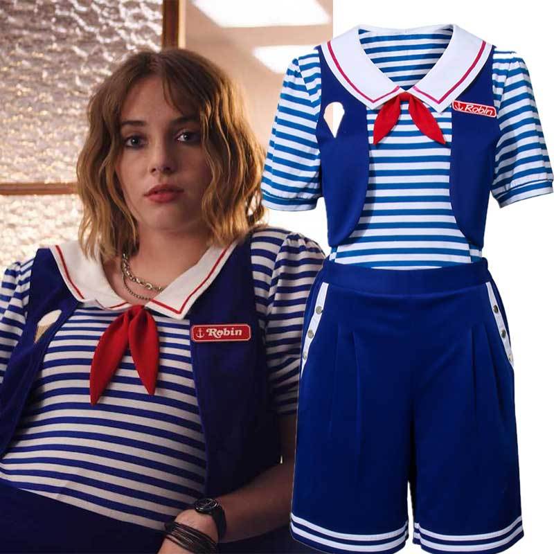 Stranger Things 3 Robin Cosplay Costume For Adult Takerlama (ready to ship)