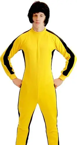 Game Of Death Bruce Lee Cosplay Costume Chinese Kung fu Uniform S M L 3XL In Stock Takerlama