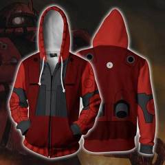 Anime Mobile Suit Gundam Men Zip Up Hoodies With Pocket