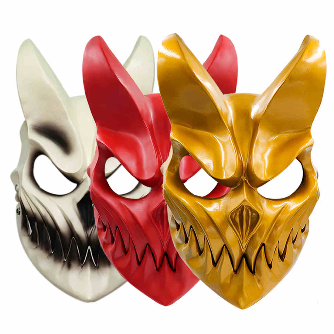 Slaughter to Prevail Mask with Movable Mouth Kid of Darkness Demolisher PVS Full Face Mask Cosplay Halloween Party Props