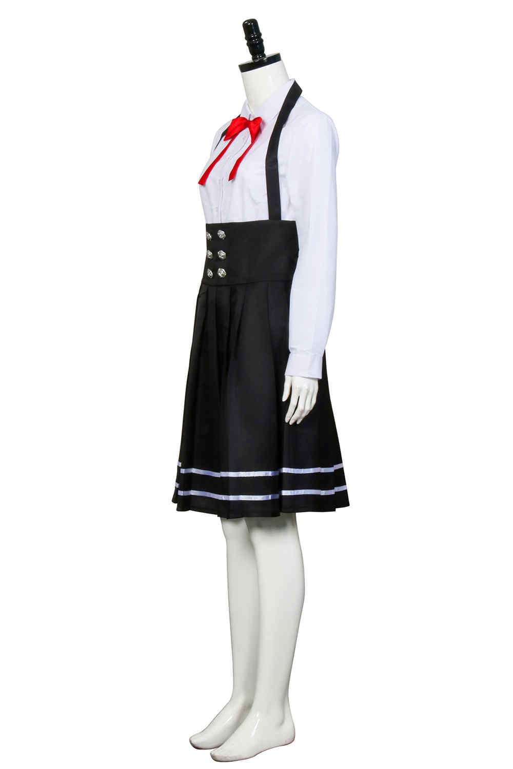 Anime Danganronpa V3 Shirogane Tsumugi School Uniform Skirts Outfit Halloween Carnival Costume Cosplay-Takerlama