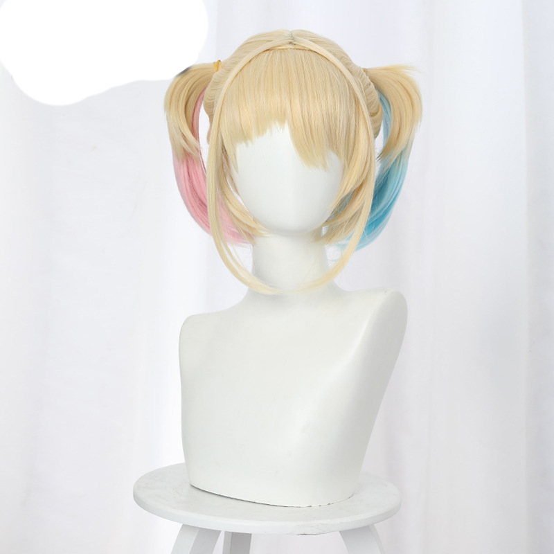 Movie Birds Of Prey Harley Quinn Cosplay Wig  Blonde Synthetic Hair  DC Super Hero-Takerlama