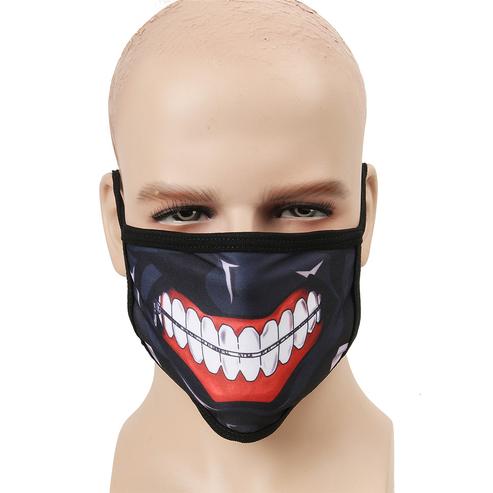 Kaneki Ken Face Masks Zipper Cycling Anti-Dust Anime Tokyo Ghoul Cosplay  Mask