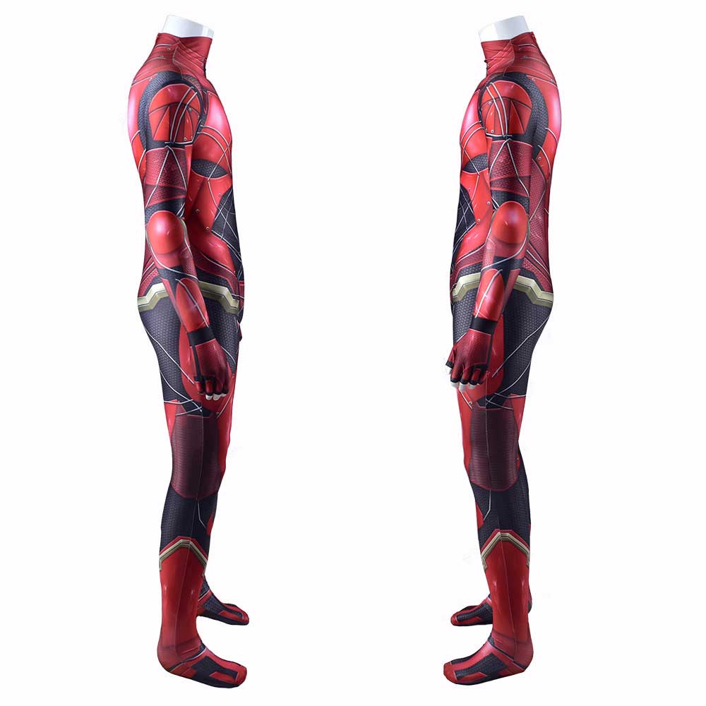 The Flash Costume Justice League Superhero Barry Allen Cosplay Zentai Suit-Takerlama