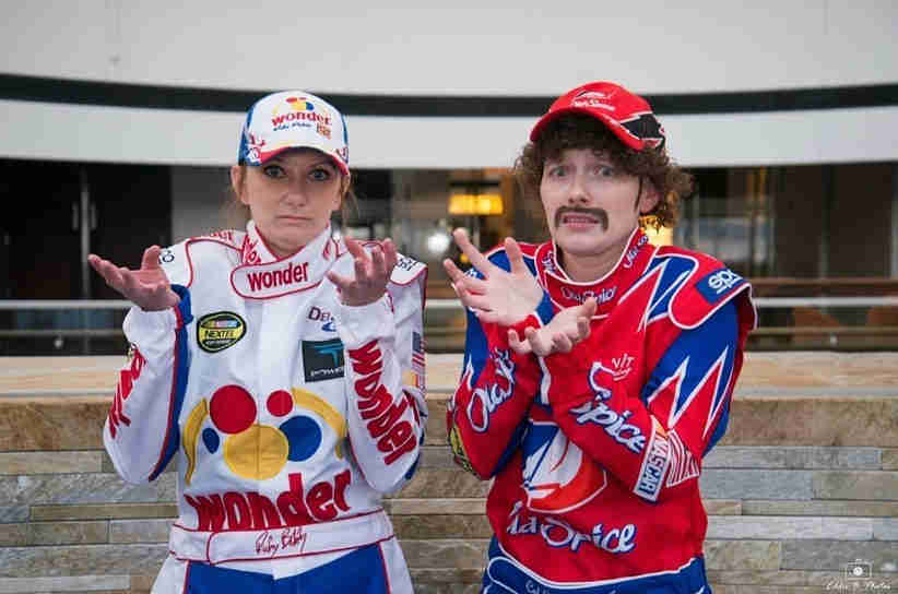 Ricky Bobby Nascar Cosplay Costume Talladega Nights The Ballad of Ricky Bobby Jumpsuit + Cap Full-Takerlama