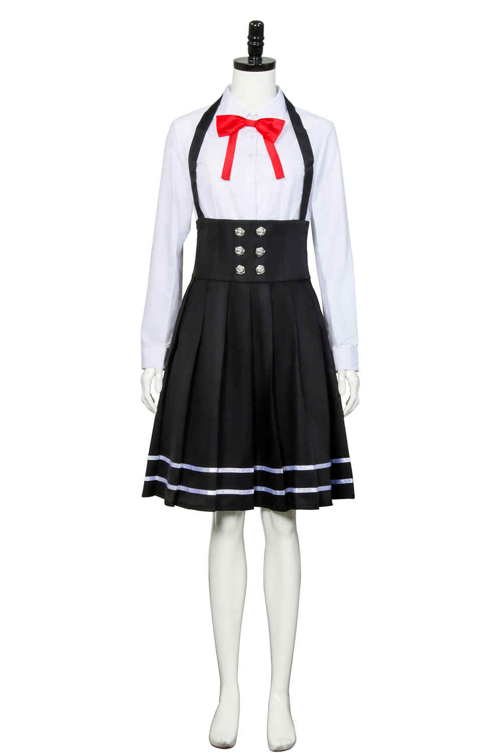 Anime Danganronpa V3 Shirogane Tsumugi School Uniform Skirts Outfit Halloween Carnival Costume Cosplay-Takerlama