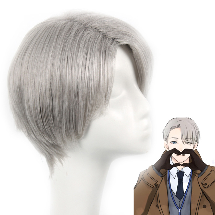 YURI!!! on ICE Victor Nikiforov Cosplay Wig  Yuri Synthetic Hair -Takerlama