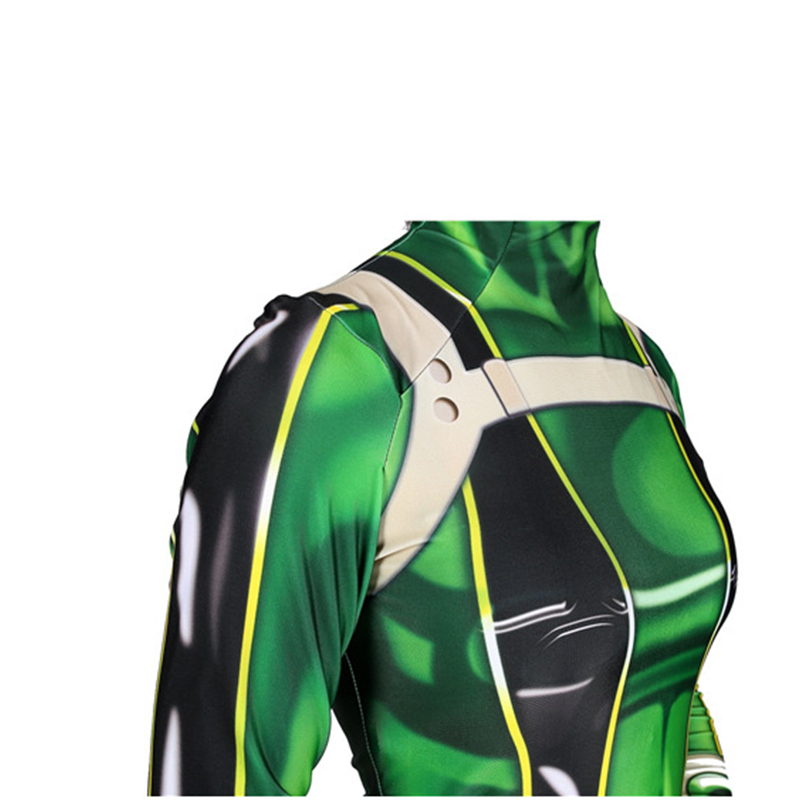 My Hero Academia Boku No Hero Akademia Tsuyu Asui Battle Suit Cosplay Costume-Takerlama