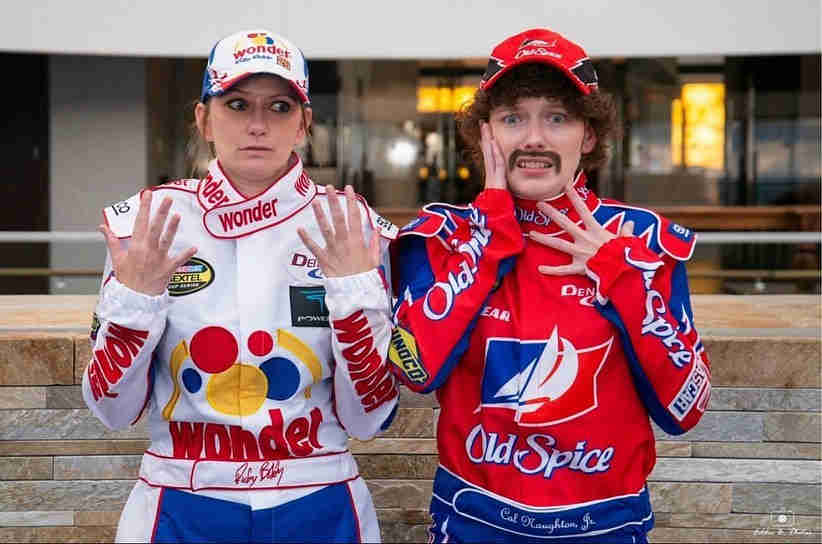 Ricky Bobby Nascar Cosplay Costume Talladega Nights The Ballad of Ricky Bobby Jumpsuit + Cap Full-Takerlama