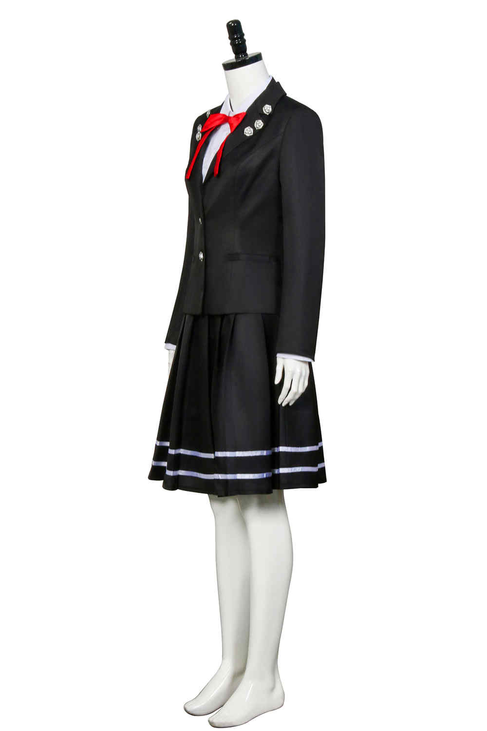 Anime Danganronpa V3 Shirogane Tsumugi School Uniform Skirts Outfit Halloween Carnival Costume Cosplay-Takerlama