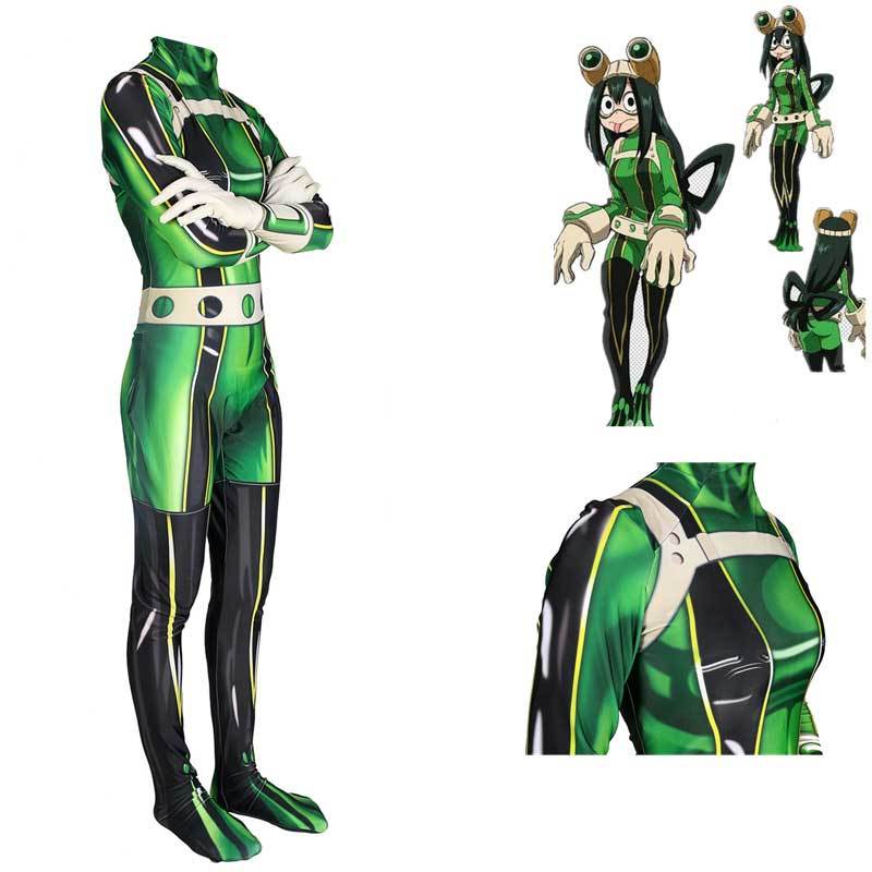 Boku no Hero Academia Tsuyu Asui Froppy Battle Suit Cosplay Costume