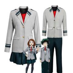 (Ready To Ship)My Hero Academia Deku Tsuyu Ochaco Uraraka School Uniform Cosplay Costume